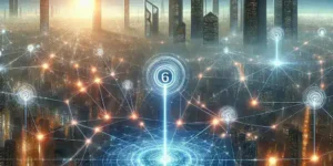 "Infografía sobre el futuro de la conectividad, destacando los avances y promesas de las redes 5G y 6G, incluyendo estadísticas, beneficios y aplicaciones innovadoras en diversas industrias."